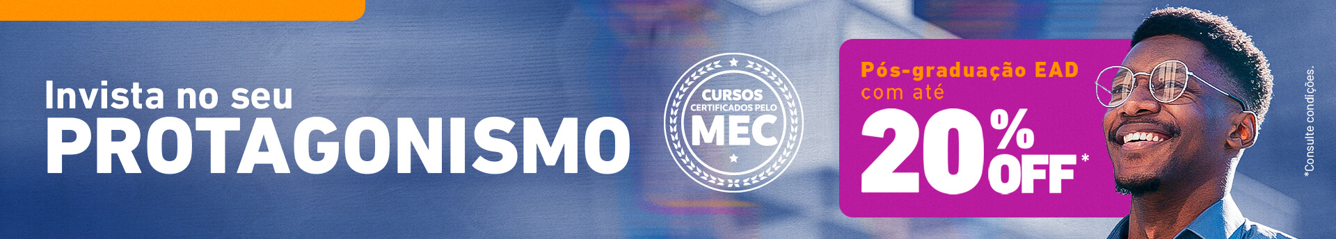 banner da hero com informações sobre curso de pós graduação umc